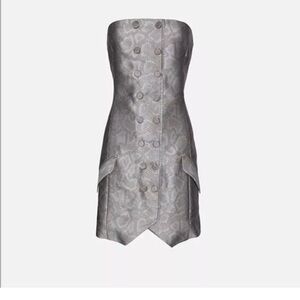 Jenni Kayne Python Print Strapless Dress